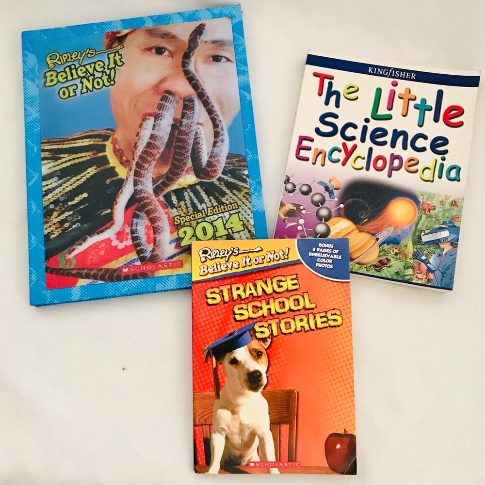 Books / Lot of 3 / Ripleys Believe It or Not~Science Encyclopedia